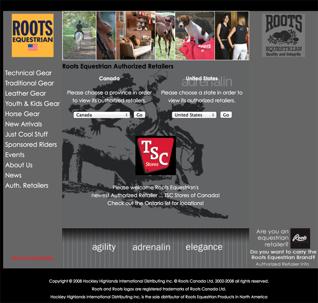 Roots Equestrian Retailers